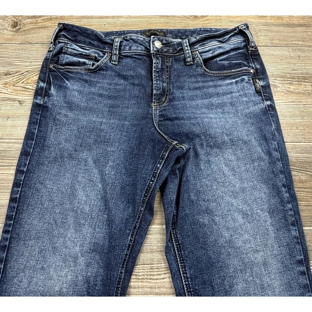 Silver Suki Slim Boot Jeans Women's 34x32 Medium Wash Denim‎ Medium Wash Stretch